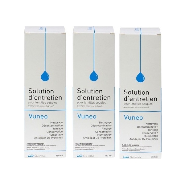 Vuneo MultiPack Eco 3x350ml - Produit pour lentilles