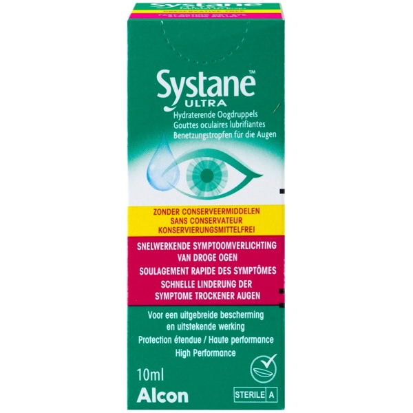 Systane Ultra UD Gouttes Oculaires Lubrifiantes - 10ml - Produit pour lentilles